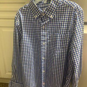 Boy's Crewcuts Brand - Classic blue and white checkered dress shirt - size 8